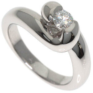 CHAUMET 18k Silver Diamond Ring
